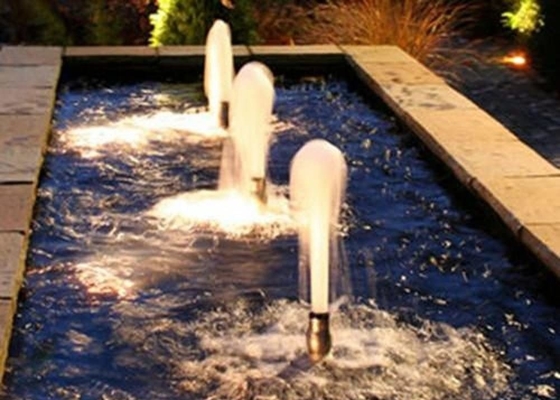 Hoofd dansende fontein sproeiers roestvrij staal schuimige straal voor muziek fontein, vijver fontein