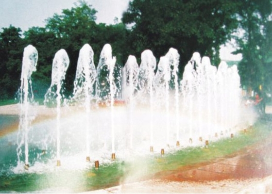 Volledig Messings Dansende Droge Fontein Jet Nozzles Vertical Water Spray