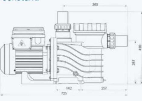 2023 EAKP100 1HP zwembadpompen voor zwembad