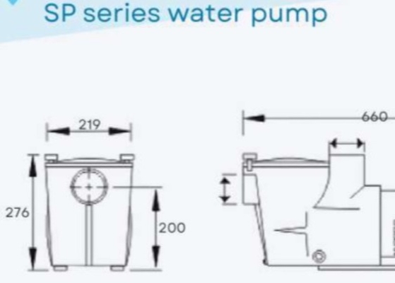2023 SP1005 1HP zwembadwaterpompen voor zwembadgebruik
