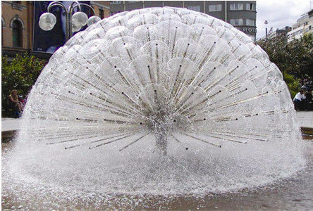 1.5“ 3D Dansende de Fonteinpijpen van het Hemisfeerkristal