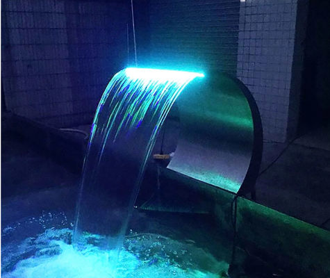 De muur zet 200cm de Straal van de Roestvrij staalwaterval op