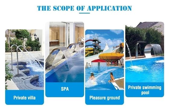 De openlucht van de het Zwembadcascade van SS304 Stoel van de de Watervalbel