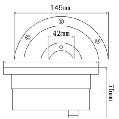50000 Uren 145mm Onderwater de Fonteinlichten van 12V 9W