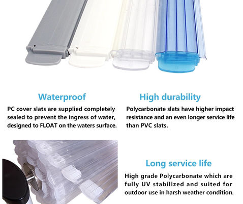 2020 Lastest Hot Sale Factory Price PC Automatic Swimming Pool Cover With A Roller