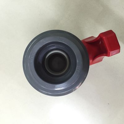 Zwarte Rode Dubbele de Unie van DN20 UPVC Kogelklep