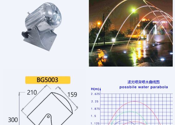 5003 32m Afstand 4500 l/u 14mm Laminaire Jet Fountain Nozzle