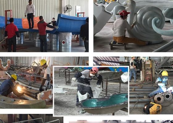 Anti UV van het het Parkmateriaal van het Jonge geitjeswater van de de Glasvezelwalvis het Waterdia