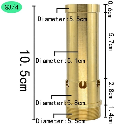 3/4“ DN20-van het de Pijp66gpm Water van de Fonteinwasfles de Stroomtarief