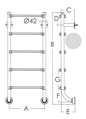 3 Steps 1.2mm  316 Stainless Steel Swimming Pool Ladder