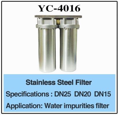 3/4“ van het het Roestvrije staalwater van DN25 DN20 de Filter